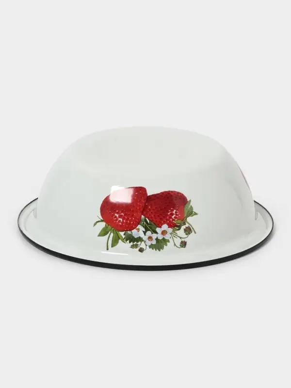 Миска эмалированная, 1 л, белая