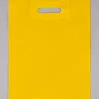 Пакет полиэтиленовый с вырубной ручкой, жёлтый 30&times;40 см, 70 мкм