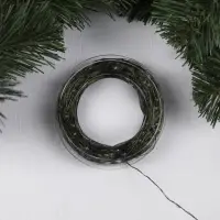 Гирлянда &laquo;Нить&raquo; 50 м, роса, IP44, зелёная нить, 500 LED, свечение мульти, 8 режимов, 31 В