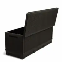 Сундук садовый &laquo;Ротанг - плюс&raquo;, 148&times;54&times;54 см, мокко