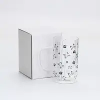 Кружка стеклянная «Кот», 350 мл