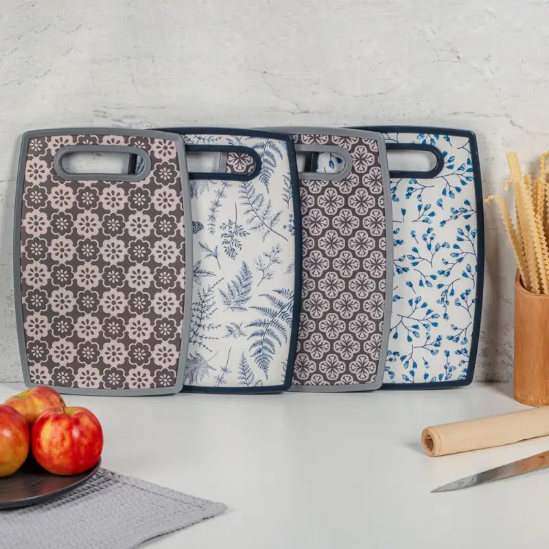 VETTA Доска разделочная "Узоры", 30x20х1,2см, полипропилен, 4 дизайна