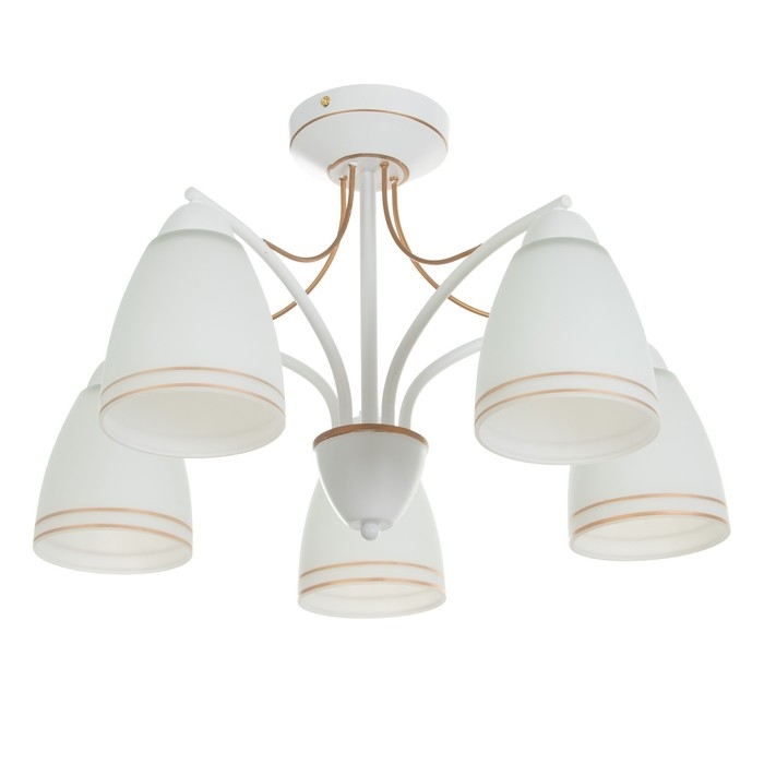 Люстра Люстра "Фрэнликс" 5хЕ27 40Вт белый 54х54х30 см BayerLux