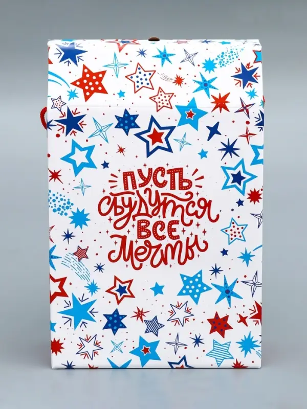 Коробка подарочная новогодняя «Звездная сумка» 22.5×34×10 см Коробка подарочная новогодняя «Звездная сумка» 22.5×34×10 см