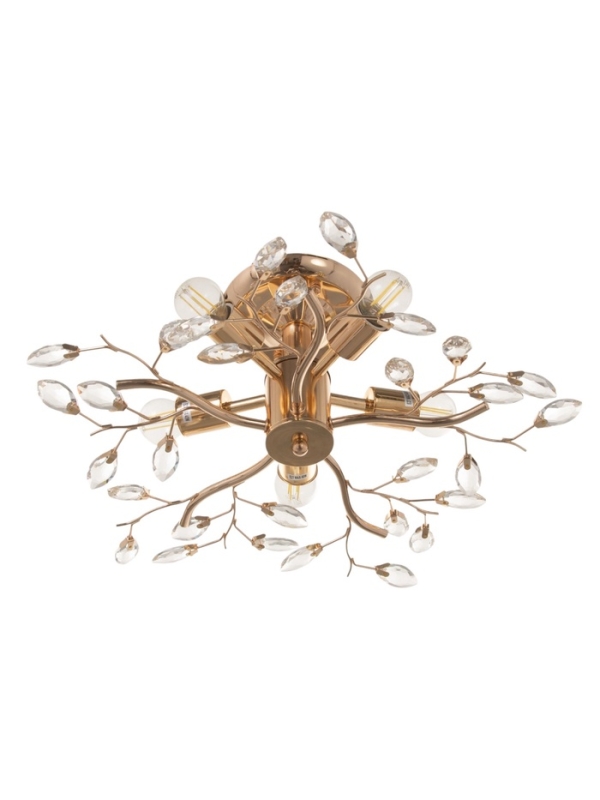 Люстра Люстра "Нежность" 5х40Вт Е27 золото 50х50х18см