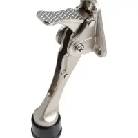 Фиксатор дверной LOCKLAND “козья ножка”, с автоподъемом, цвет хром Фиксатор дверной LOCKLAND “козья ножка”, с автоподъемом, цвет хром