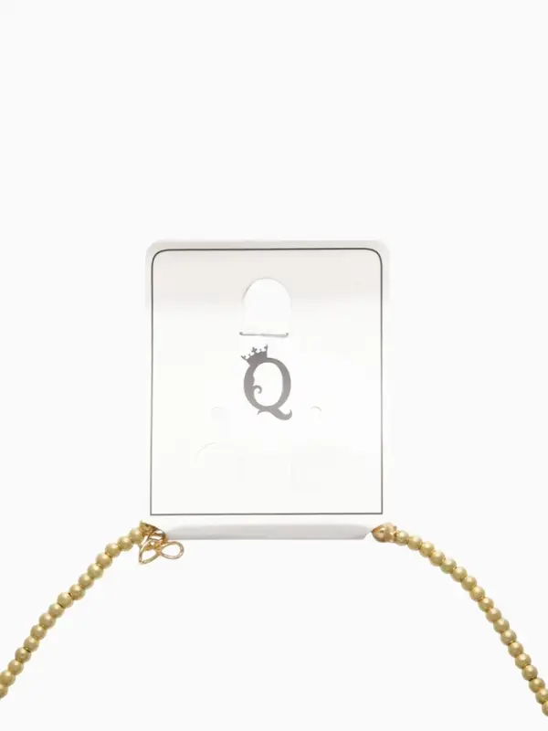 Колье "Сердце" под гематит, цвет золото