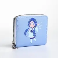 Кошелёк на молнии &laquo;Фея зимы&raquo;, отдел для карт, для монет, голубой