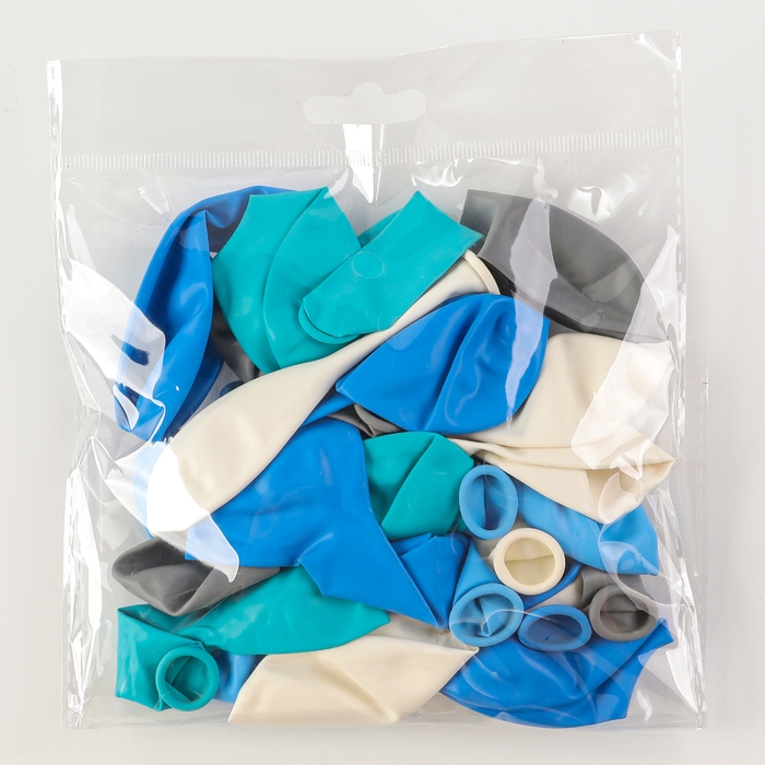 Шар латексный 10 Шар латексный 10" «Морская волна», пастель, набор 25 шт., МИКС