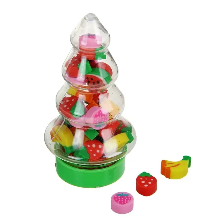 Набор ластиков фигурных, Calligrata &laquo;Елочка&raquo;, 30 штук, ассорти