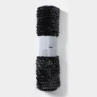 Коврик для дома LaDо́m, букли, плотность 1400 г, 50&times;80 см, велюровый, графитовый