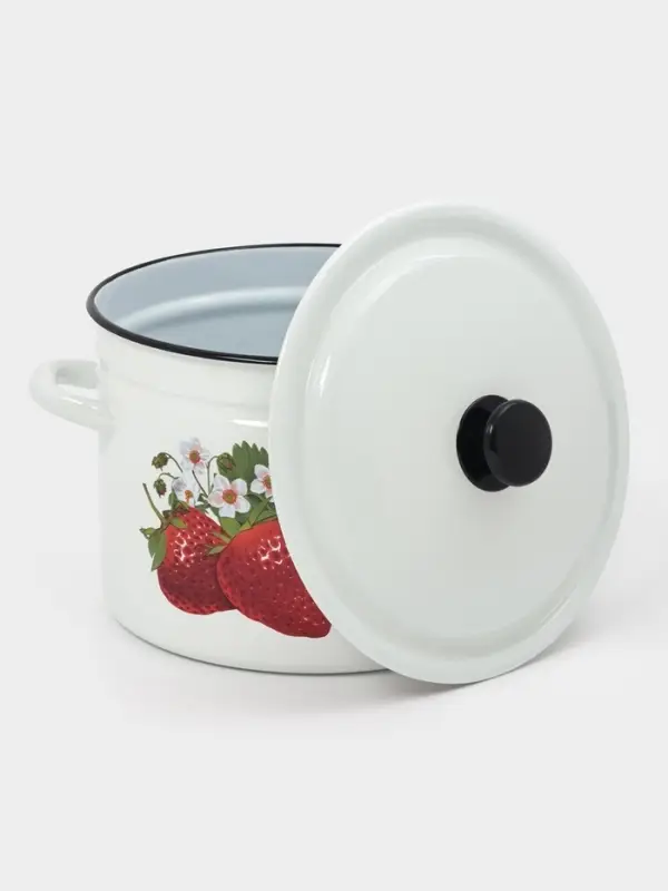 Кастр.цил.борт. 9л (белая)СА