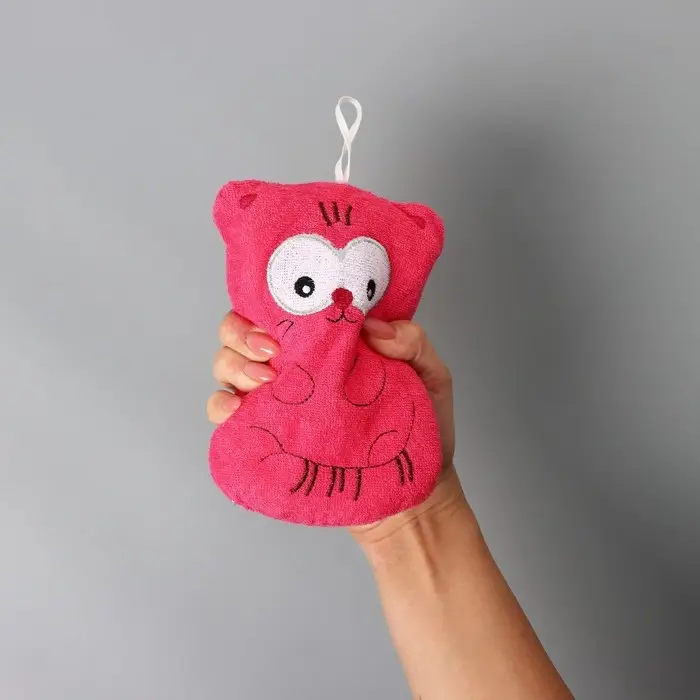 Мочалка для тела детская Доляна &laquo;Котики&raquo;, для купания, МИКС