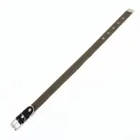 Ошейник брезентовый с подкладом, 72&times;3.5 см, ОШ 45-60 см, хаки