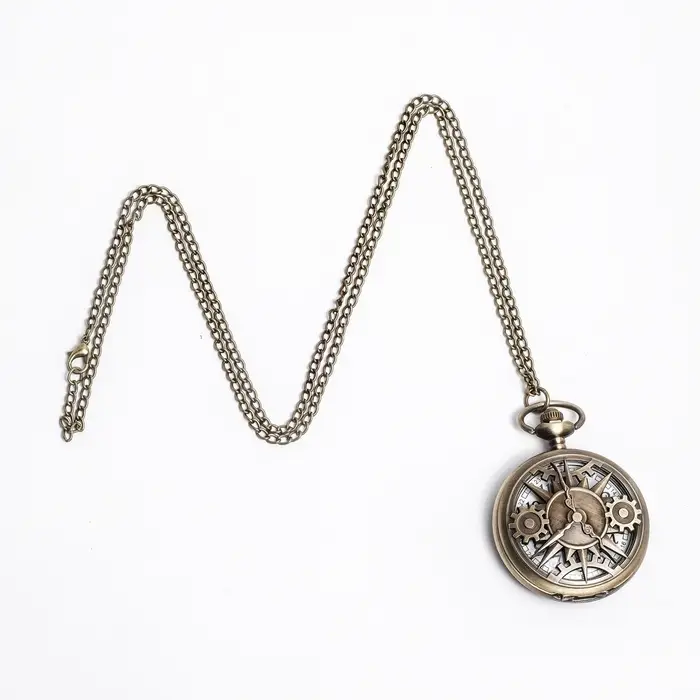Часы карманные &laquo;Классика&raquo;, кварцевые, цепочка l-40 см, d=4.5 см