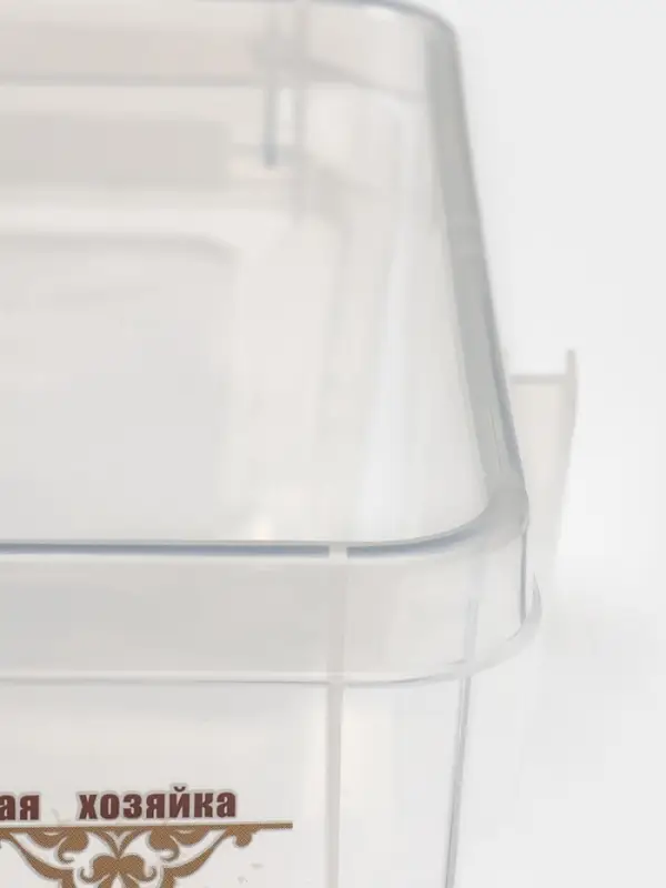 Контейнер для муки с ручкой, 5 л, пластик, прозрачный