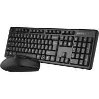 Набор клавиатура+мышь A4Tech (3330N) клав:черный мышь:черный USB беспроводн