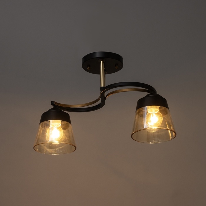 Люстра Люстра "Рори" 2хЕ27 40Вт черный 40х40х28 см