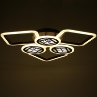 Люстра с ПДУ 1157/6CF LED 144Вт 3000-6000К диммер кофе 73х73х10 см BayerLux