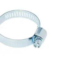 Хомут червячный ZEIN engr, сквозная просечка, диаметр 18-32 мм, ширина 8 мм, оцинкованный