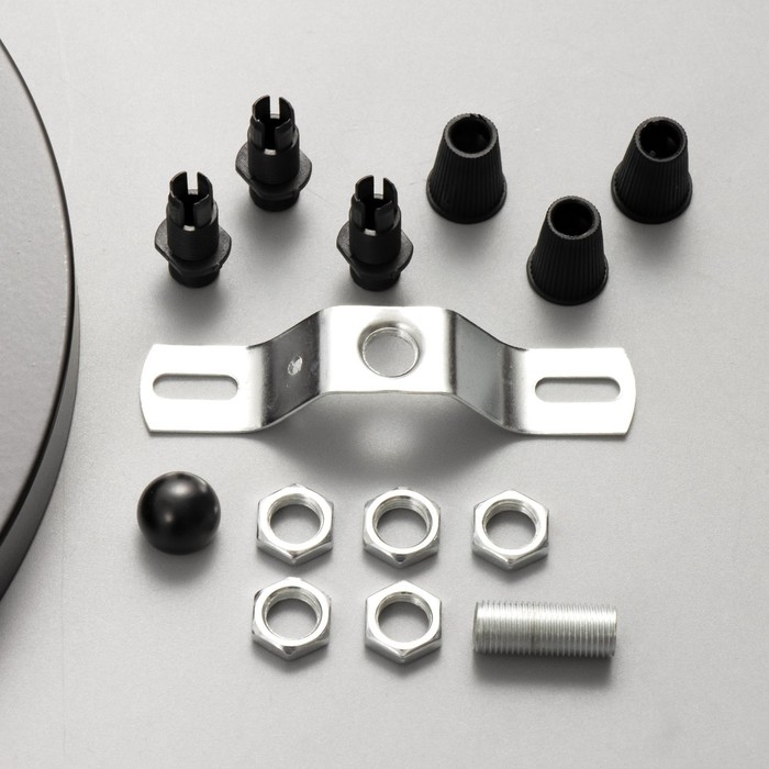 Основание для светильника Основание для светильника "Круг-3" черный 23,5х23,5х2см