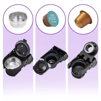 Кофеварка капсульная рожковая и кофемолка КТ-7107 - 1560 Вт