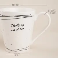 Набор кружек SL Home &laquo;Милый дом&raquo;, 350 мл, фарфор, 2 шт., белый