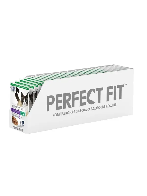 Влажный корм для кошек Perfect Fit «Здоровые почки», 75 г, с кроликом в соусе, пауч Влажный корм для кошек Perfect Fit «Здоровые почки», 75 г, с кроликом в соусе, пауч