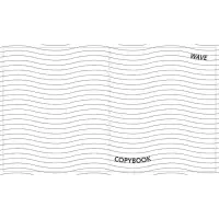 Тетрадь 48 листов в клетку, Calligrata Black and white, обложка мелованная бумага, серые листы, МИКС