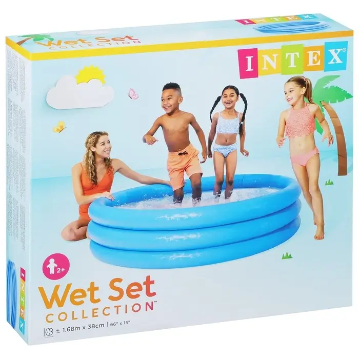 Бассейн надувной INTEX &laquo;Кристалл&raquo;, 168&times;38 см, от 2 лет, 58446NP INTEX