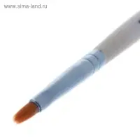 Кисть нейлон № 1, плоская, деревянная ручка