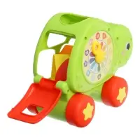 Развивающий сортер "Черепашка" с циферблатом, на колесиках