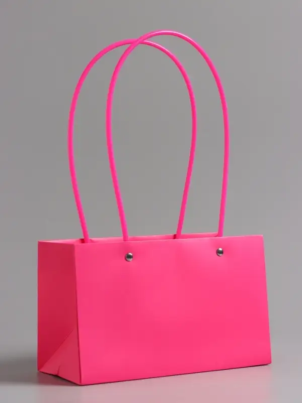 Сумка для цветов влагостойкая, фуксия, 22x10.5x13.5 см Сумка для цветов влагостойкая, фуксия, 22x10.5x13.5 см