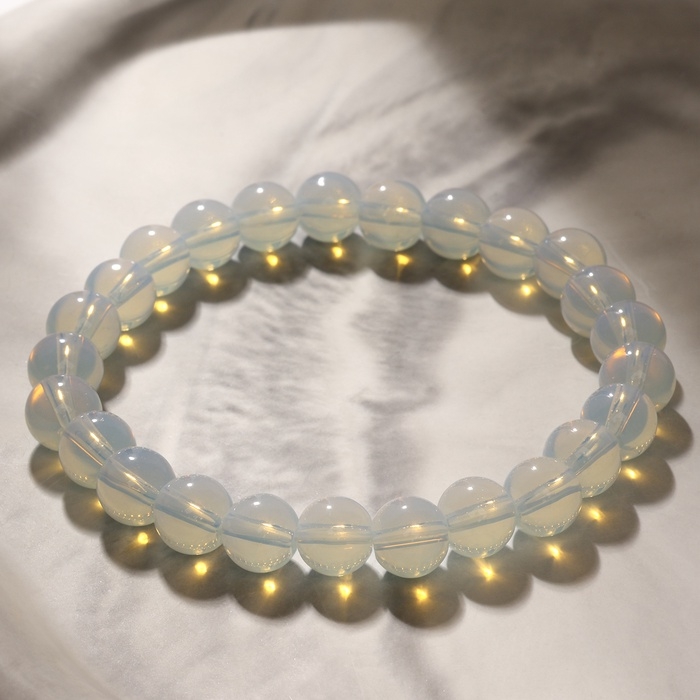 Браслет шар №8 «Лунный камень», 5,5см Браслет шар №8 «Лунный камень», 5,5см