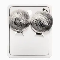 Серьги клипсы для ушей QF &laquo;Полукруг&raquo;, цвет серебро