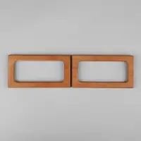 Ручки для сумки деревянные, 15&times;8 см, 2 шт., светло-коричневые