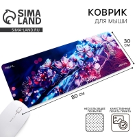 Коврик для компьютерной мыши «Виртуальный мир», 30 х 80 см