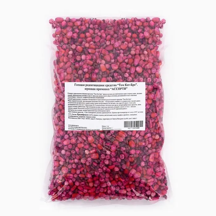 Зерновая приманка от грызунов ассорти &laquo;ТОМ КОТ БРО&raquo;, 1 кг