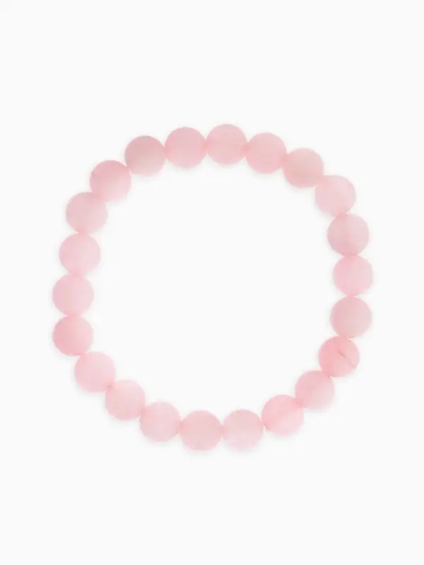 Браслет из бусин &laquo;Кварц&raquo;, d=5.5 см, шар №8, розовый
