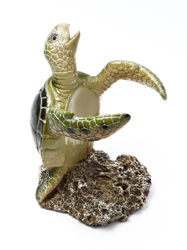 Подставка для бутылки  Подставка для бутылки "Черепаха" зеленая, 12х11х19см