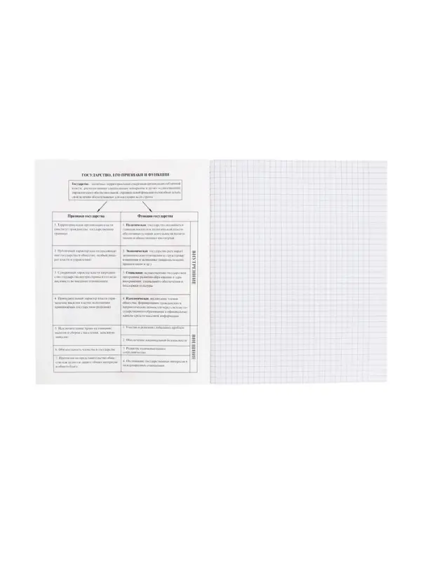 Тетрадь 48 листов в клетку &laquo;Приключения кота Пирожка&raquo; ОБЩЕСТВОЗНАНИЕ, обложка мелованная бумага, с интерактивным справочником, блок офсет