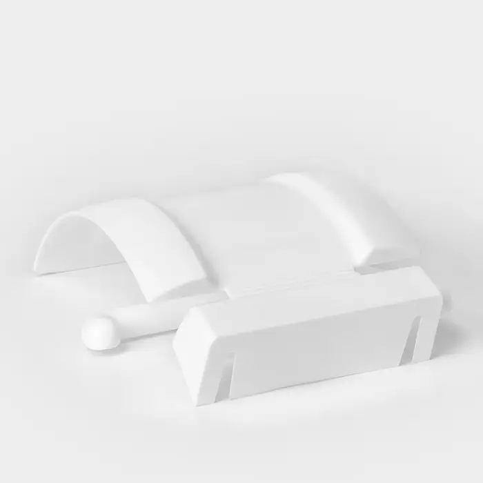 Держатель для туалетной бумаги IDEA, пластик, 6&times;17&times;4.5 см, белый