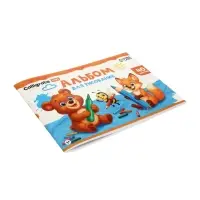 Альбом для рисования Calligrata А4, 40 листов, на скрепке, плотность листов 100 г/м&sup2;, обложка из мелованного картона, МИКС