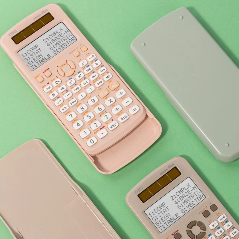 Калькулятор научный Deli ED991ES, 10+2 разр,417 фун, дв.пит.,171.9x83мм,зел