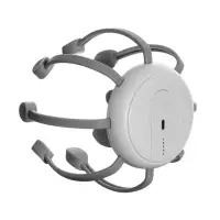 Массажер для головы LEM-32, электрический, мурашка, вибрационный, АКБ, белый