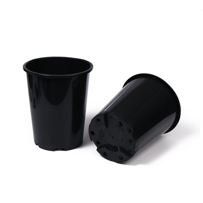 Горшок для рассады, для роз, 7 л, d = 22 см, h = 26 см, чёрный, Greengo Горшок для рассады, для роз, 7 л, d = 22 см, h = 26 см, чёрный, Greengo