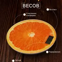 Весы кухонные Luazon LVK-701 &laquo;Апельсин&raquo;, электронные, до 7 кг
