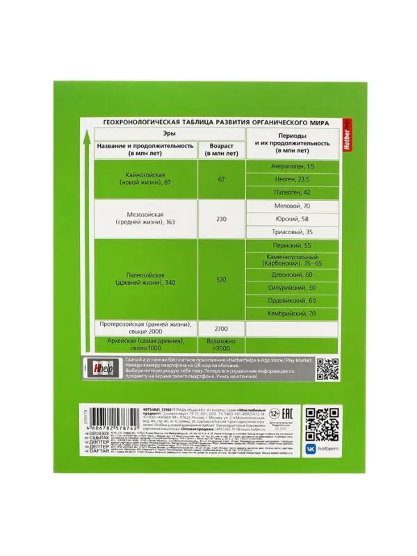 Предметная тетрадь по биологии Hatber &laquo;Мой любимый предмет&raquo;, 48 листов, в клетку, со справочным материалом, обложка из мелованного картона