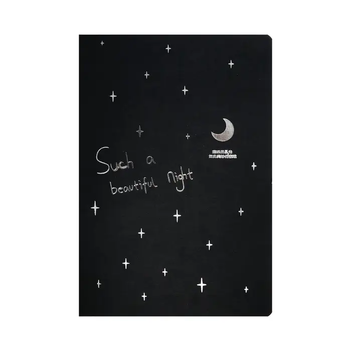 Скетчбук А5 &laquo;Звёздная ночь&raquo;, 30 чёрных листов, плотность 70 г/м&sup2;, МИКС