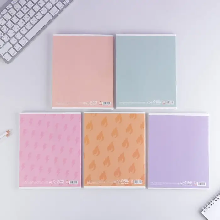 Тетрадь в клетку, 48 л., А5, на скрепке, блок №1 «Для девчонок» МИКС Тетрадь в клетку, 48 л., А5, на скрепке, блок №1 «Для девчонок» МИКС